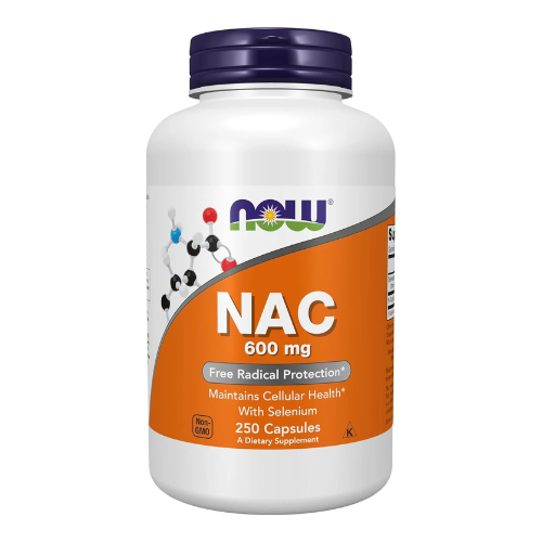 NOW Supplements, NAC (N-Acetyl Cysteine) 600 mg with Selenium, 250 Veg Capsules