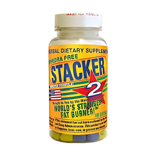 Stacker 2 Fat Burner Capsules, Ephedra Free, 100-Count Bottle