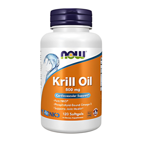 NOW Foods Supplements, Neptune Krill Oil 500 mg, Phospholipid-Bound Omega-3, Cardiovascular Support*, 60 Softgels