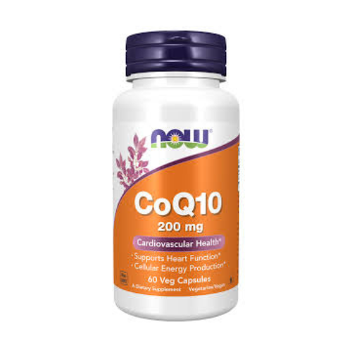 NOW Foods Supplements, CoQ10 (Coenzyme Q10) 200 mg, Cardiovascular Health*, 60 Veg Capsules